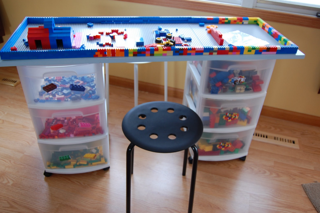 Handmade lego hot sale table