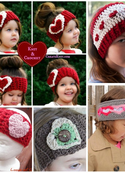 Crochet Heart Ear Warmer Tutorials