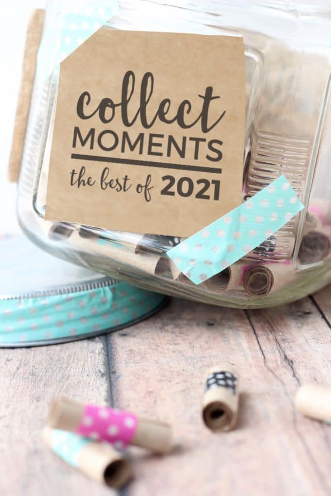 memory jar 2021 washi tape kraft paper