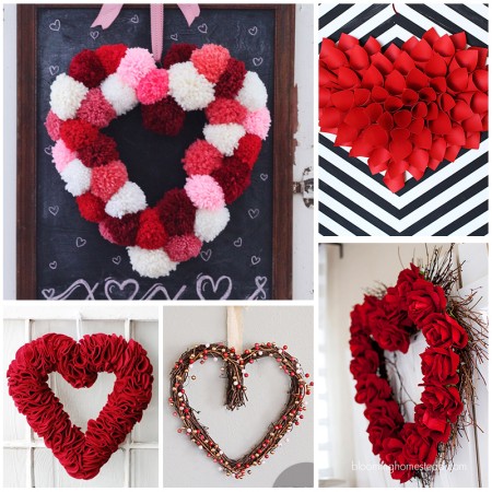 Valentine Heart Wreath Tutorials