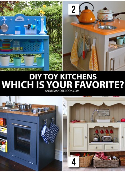 Adorable DIY toy kitchen tutorials