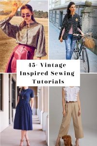 vintage sewing patterns and tutorials