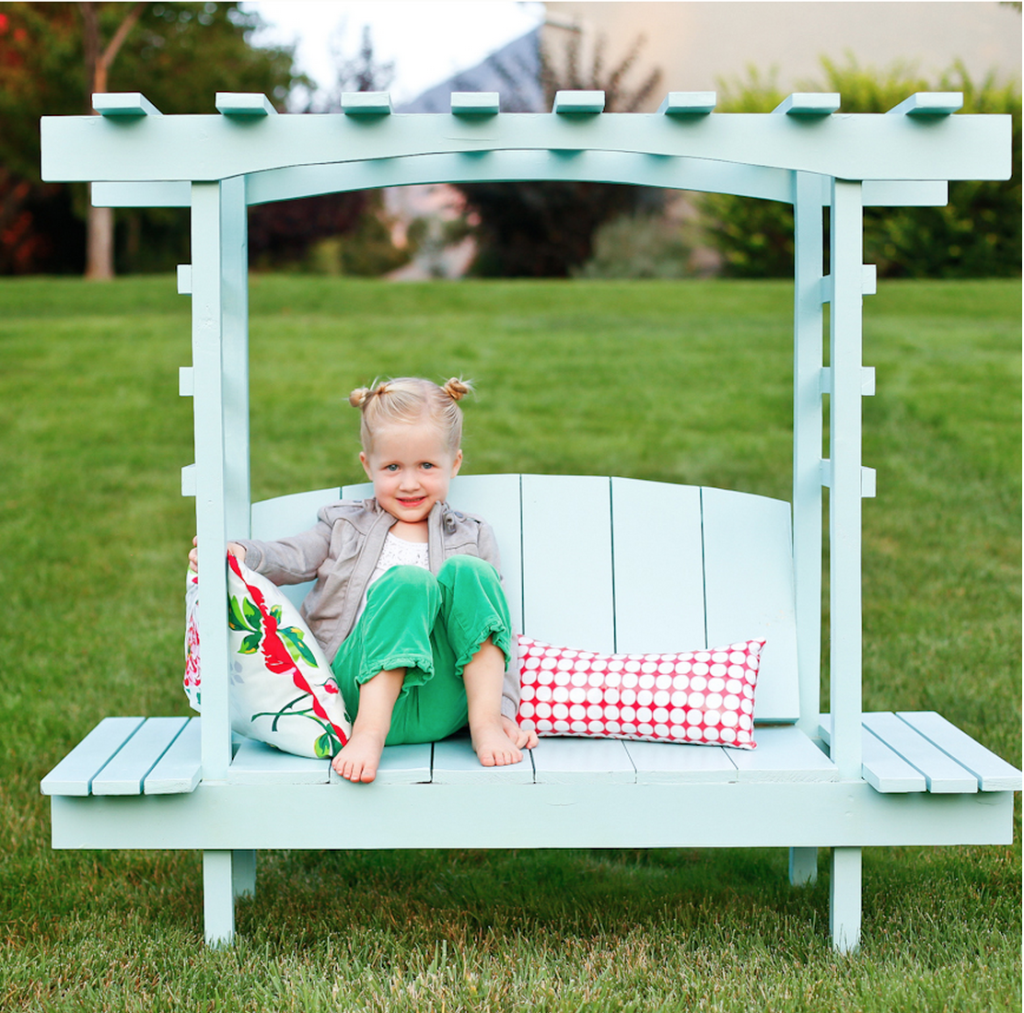 Build a child's arbor bench