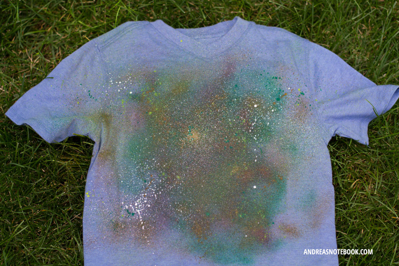 Splatter paint shirt tutorial 