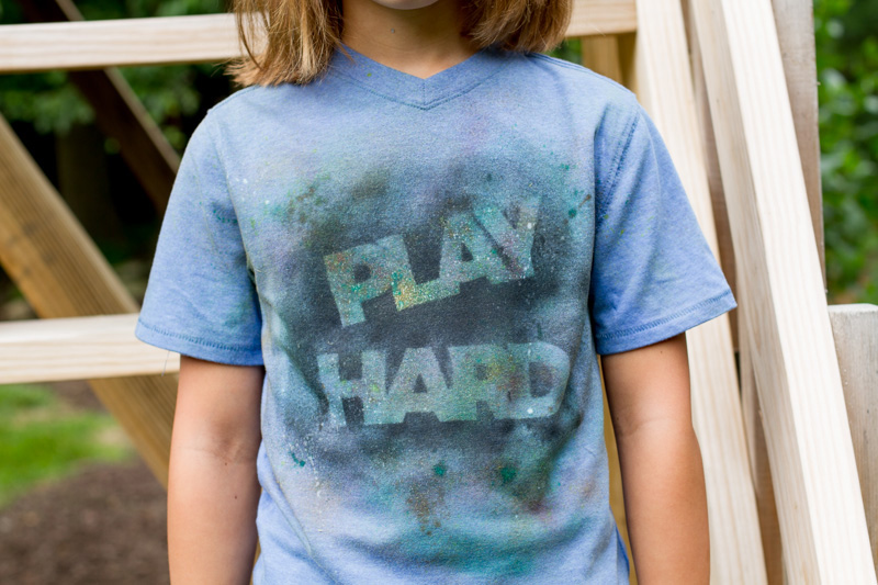 Splatter paint shirt tutorial 