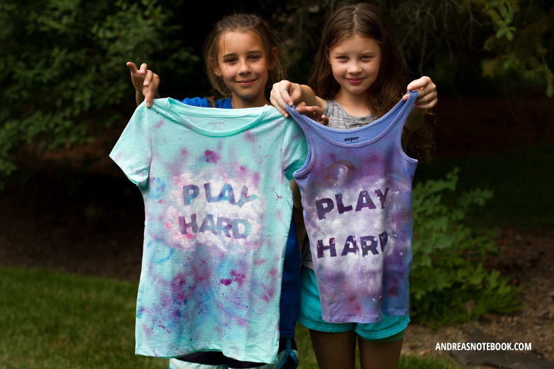 Splatter paint shirt tutorial 