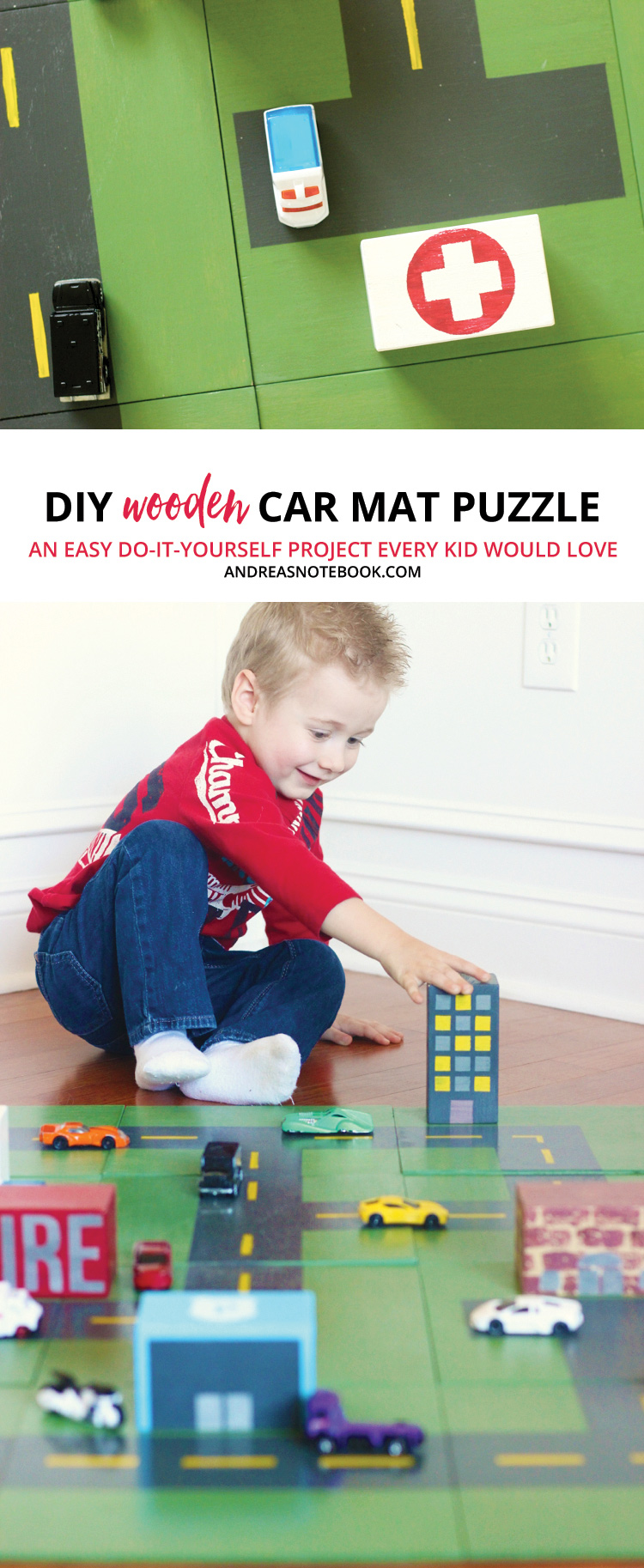 do-it-yourself wooden car play mat tutorial