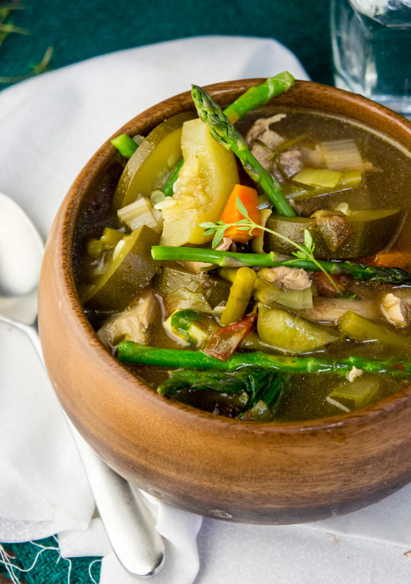 lemony vegetable soup - instant pot recipe