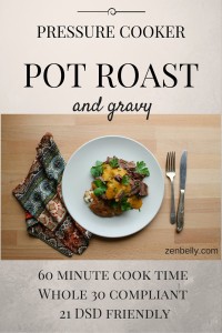 pressure cooker pot roast - paleo - instant pot