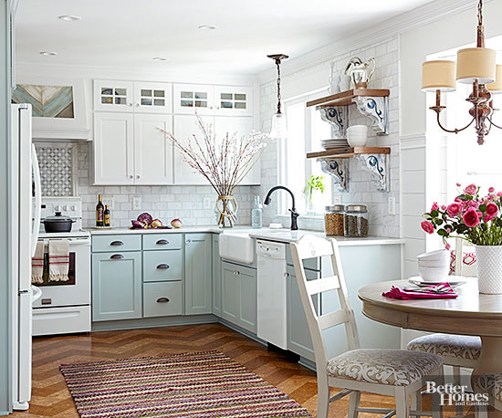 Trendspotting – Blue Two-Tone Kitchen Cabinets - Run To Radiance