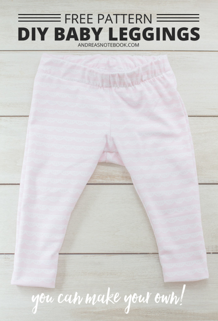 DIY baby leggings pattern - free pattern download - andreasnotebook.com