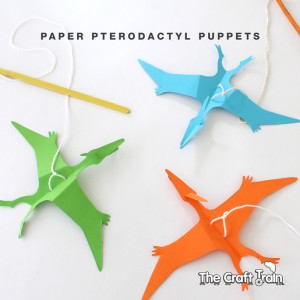 How to make pterodactyl puppets