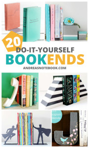 20 DIY bookends tutorials - make your own bookends