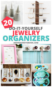 20 DIY jewelry organizers you'll love making - gifts, necklaces, earrings, bracelets, make a jewelry holder