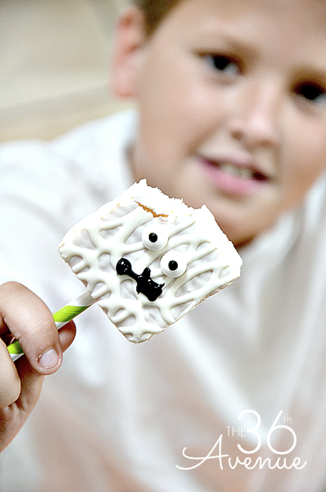 Halloween cookie on a stick.