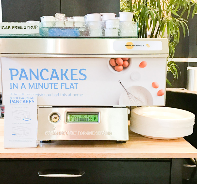 Check out the pancake machine!