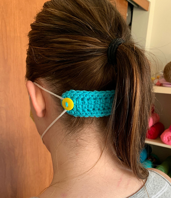 Crochet mask ear savers for doctors, nurses and front line workers who wear masks all day.
