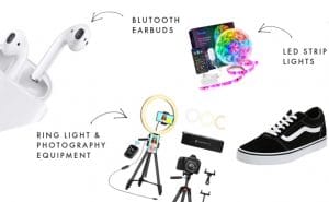 airpods vans shoes ring light led