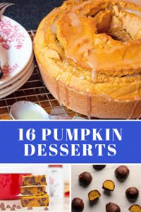 16 Pumpkin Dessert Recipes bundt cake truffles cookies
