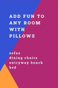 add fun to any room with pillows