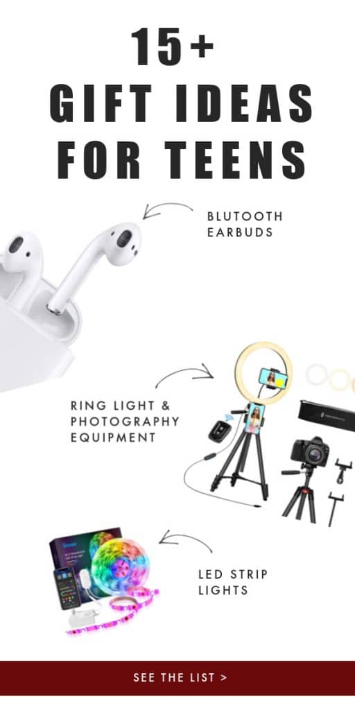 gift ideas for teens airpods ring light led strip lights