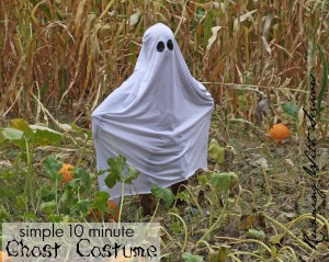 10 minute ghost costume tutorial.