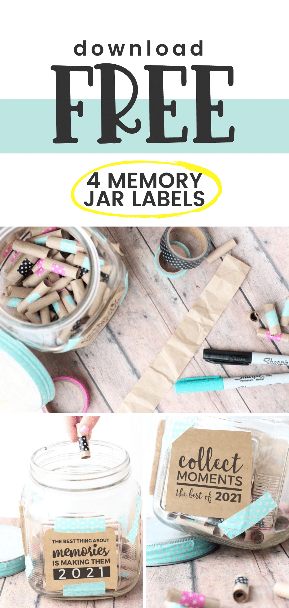 FREE Printable Memory Jar Labels Fun Family Activity 