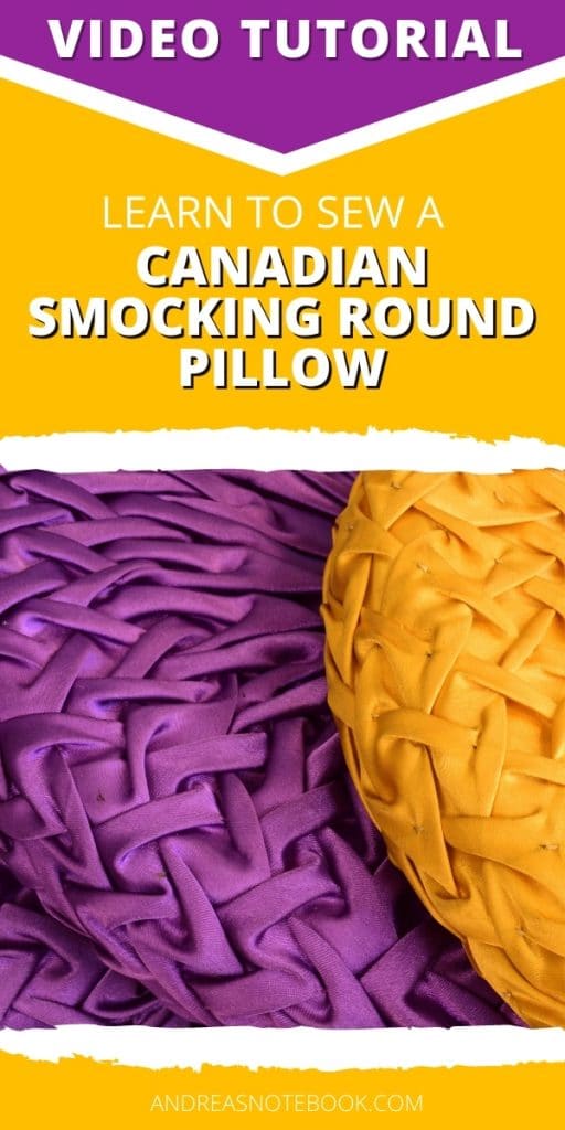 Round smocked pillow sale