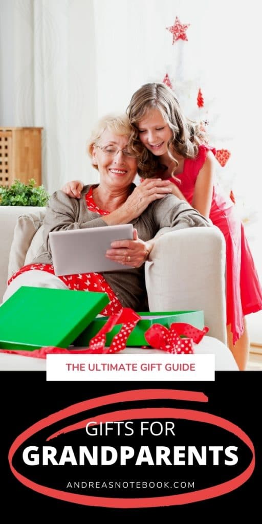 girl hugging grandma opening gifts
