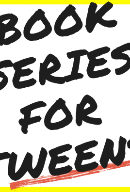 text reads book series for tween in bold black font