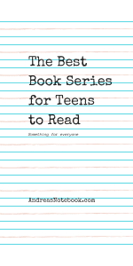 book series for teens poster - on lined paper