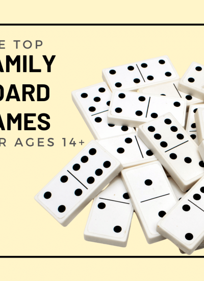 The ultimate list of top family board games and card games for ages 14 and up. Perfect for groups and family game night for teens and adults.