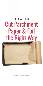how to cut parchment paper the right way - image of parchment paper box