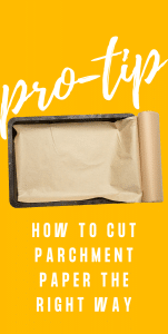 how to cut parchment paper the right way - image of parchment paper box