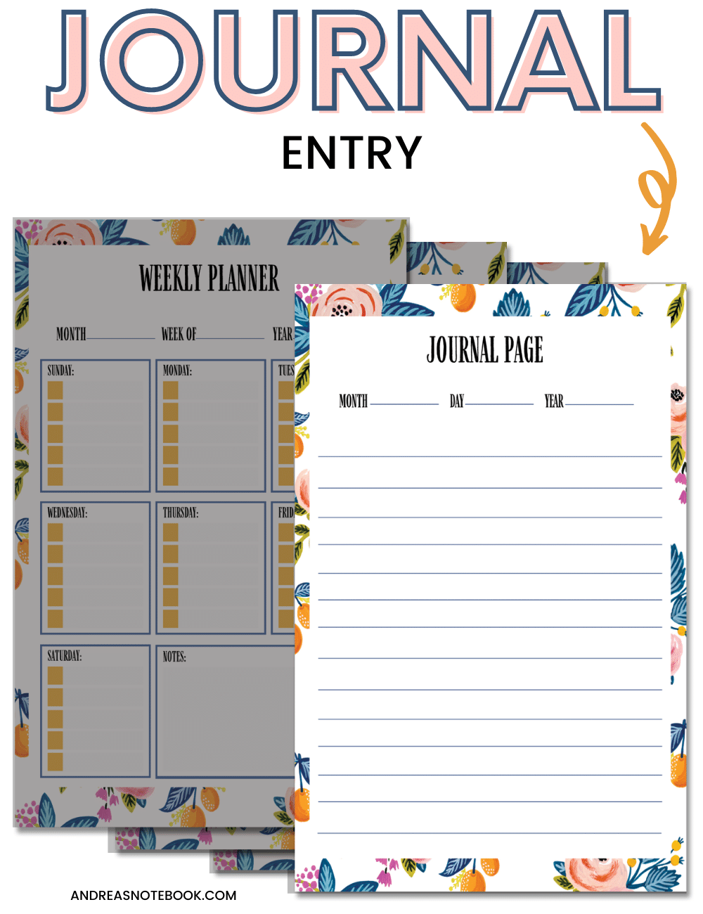 FREE Printable Daily Planner {+FREE Matching Monthly & Weekly Calendars} -  A Country Girl's Life