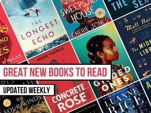 book collage: TEST: great new books to read updated weekly