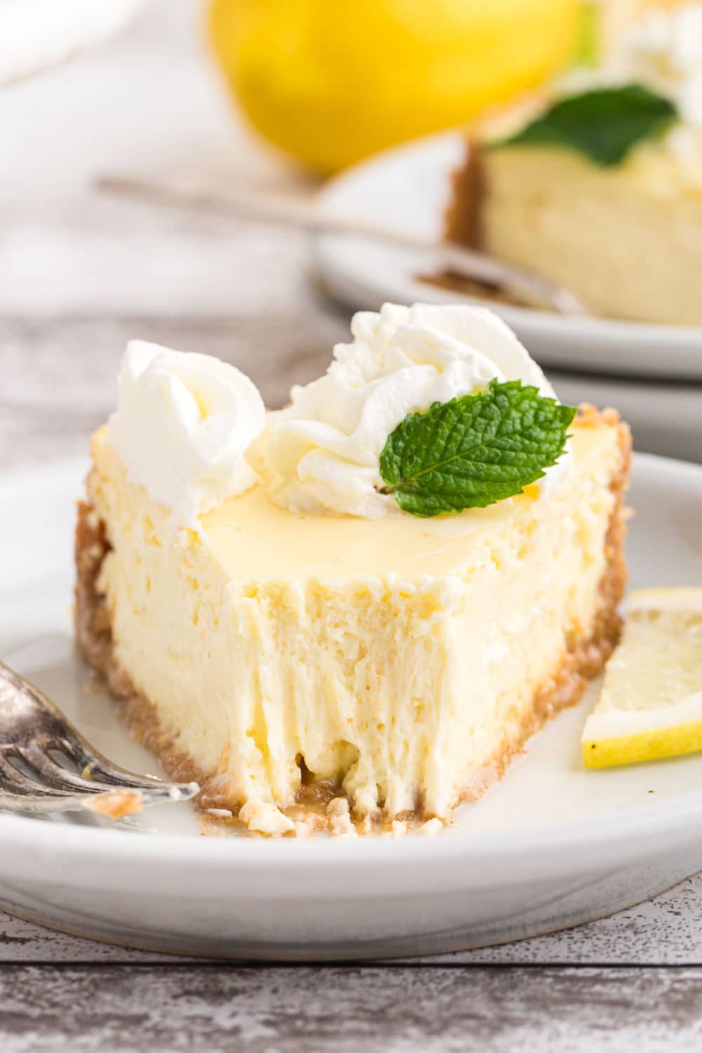 lemon cheesecake.