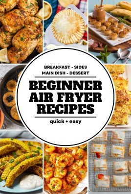 air fryer recipe collage