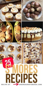 s'mores recipes collage.