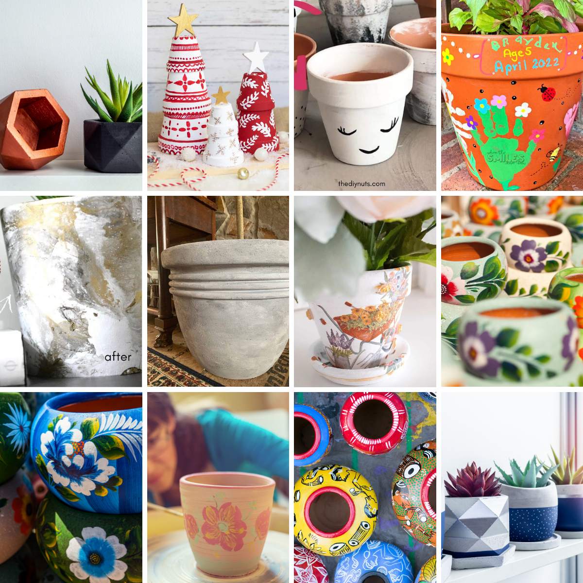 20 DIY Painted Pots (2022) - Andrea's Notebook