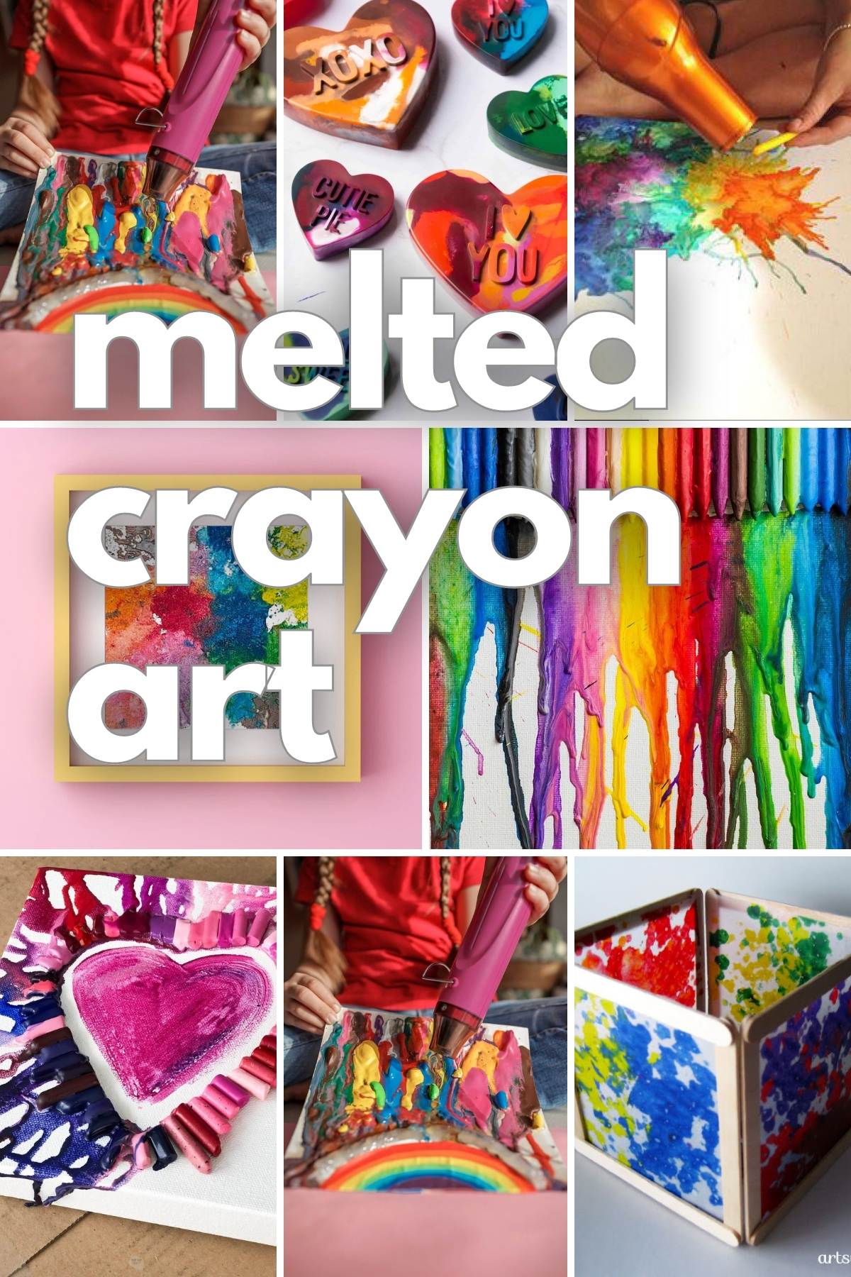 Melted Crayon Art {Tutorial} - Happiness is Homemade