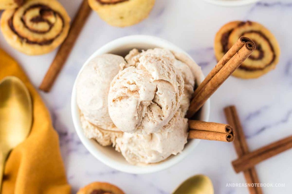 Creamy Cinnamon Ice Cream Recipe (No Eggs)