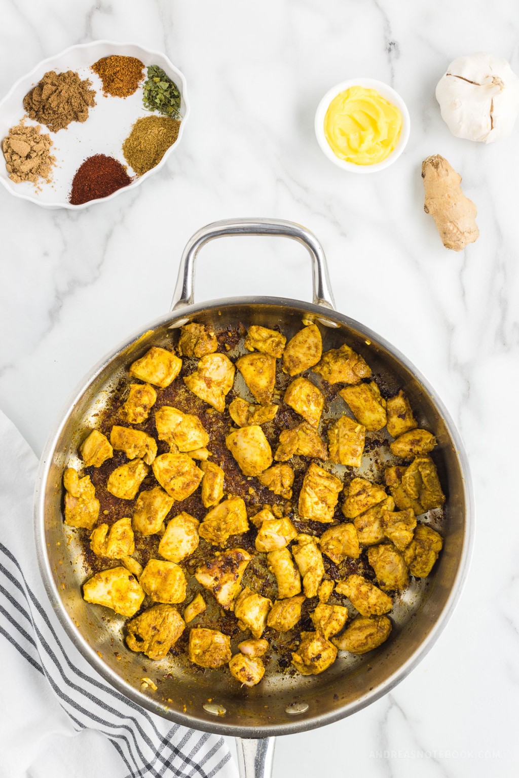 30 Minute Stovetop Indian Butter Chicken Andrea's Notebook