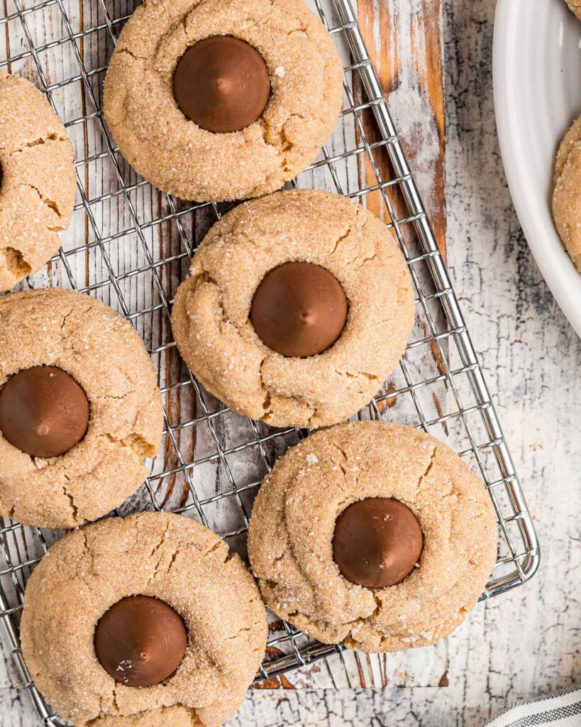 DIY Homemade Peanut Butter Blossom Cookies Recipe With Hersheys Kisses ...